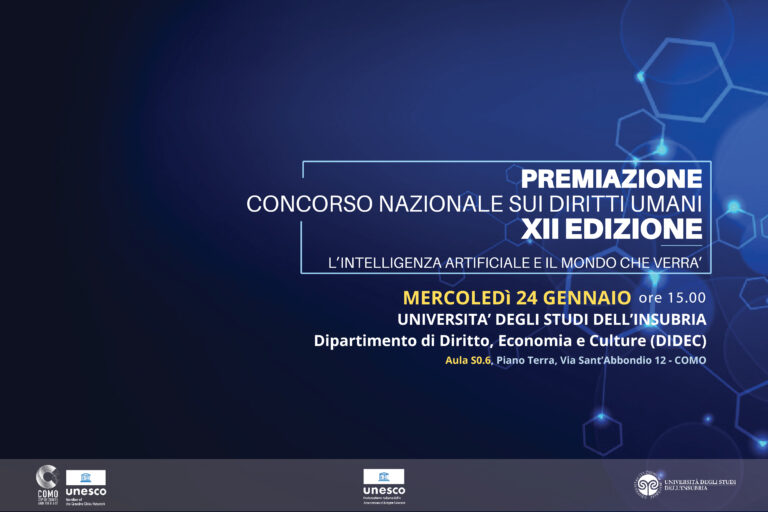 Premiazione della XII edizione sui Diritti Umani